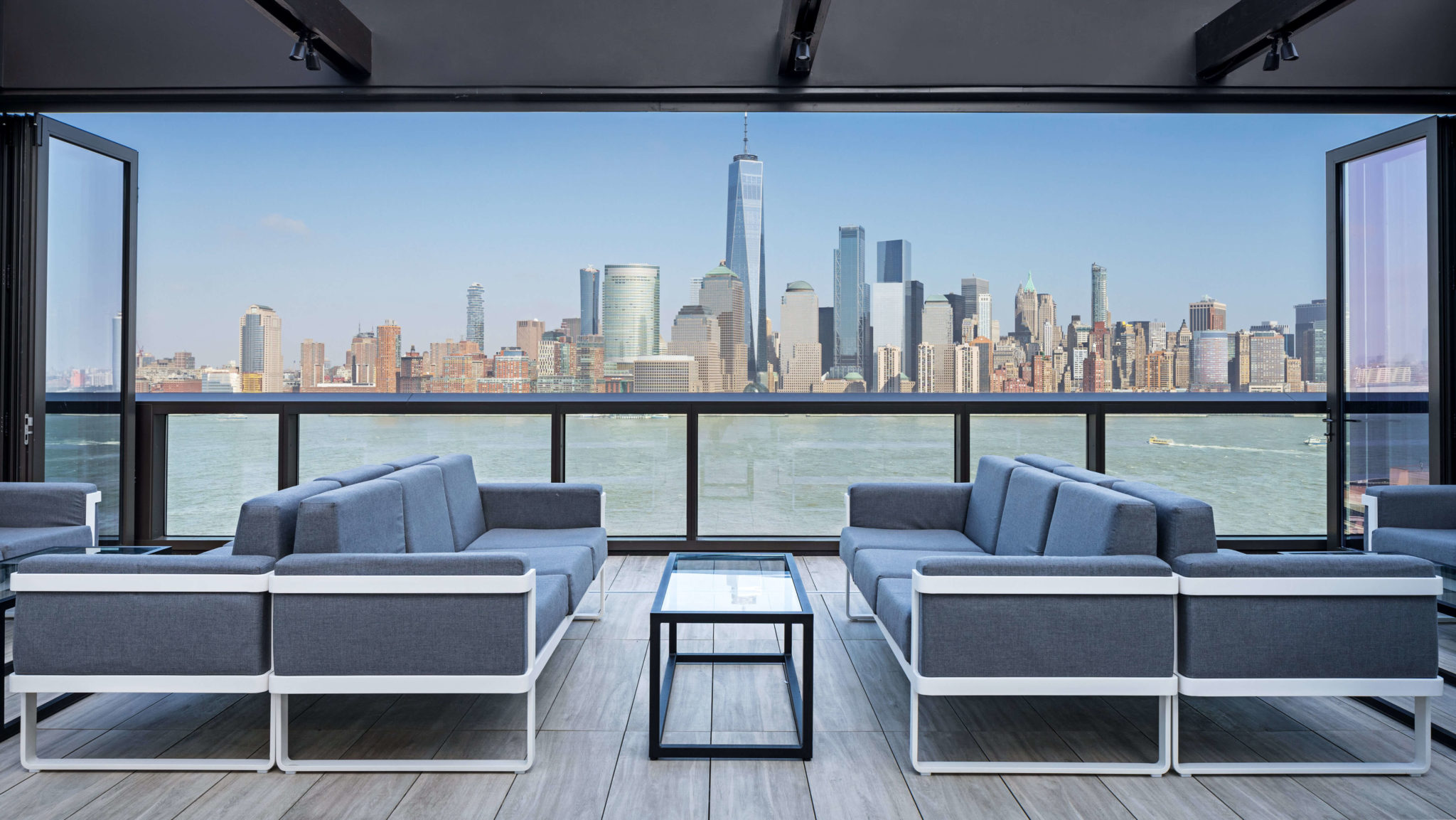 Hyatt House Jersey City Roof Top Indoor Outdoor View (1) Concord Hotels